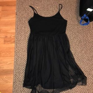 Top shop black dress with tulle bottom